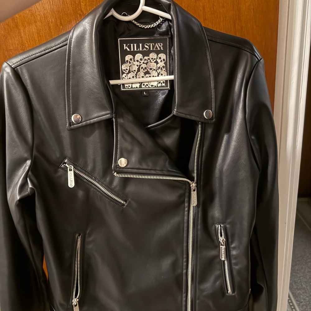 KILLSTAR Night wrath faux leather biker jacket